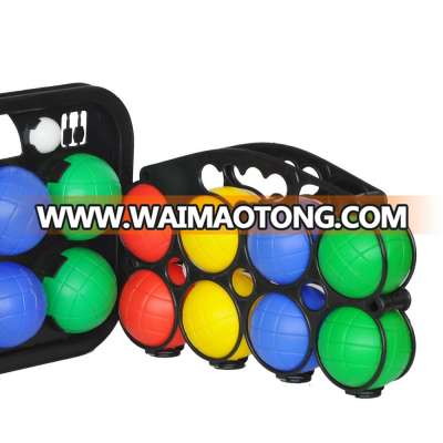 Plastic  Bocce Ball Set With Carrier 7cm Diameter