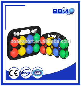 plastic bocce ball set / PE plastic petanque balls set