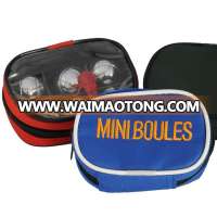 Mini petanques boules set in mylon bags